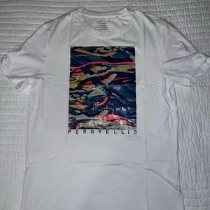 Multicolor Camo Logo Crew Neck Tee